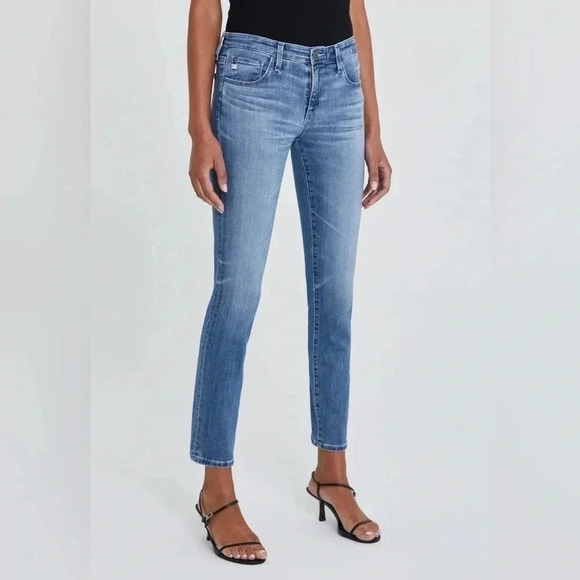 AG The Prima Ankle Cigarette Medium Faded Wash Jean - Picture 1 of 17